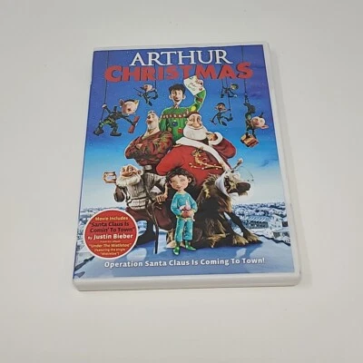 ARTHUR CHRISTMAS DVD Animated Kids 2011 Justin Bieber Hugh Laurie Bill Nighy - Image 1 of 3