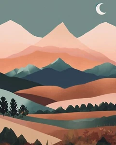 Foto brillante de alta calidad con diseño de impresión de arte de pared artístico de naturaleza boho 8x10 - Imagen 1 de 1