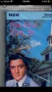 ELVIS PRESLEY (and the Jordanaires) HOW GREAT THOU ART on CASSETTE, RCA VICTOR - Picture 1 of 2