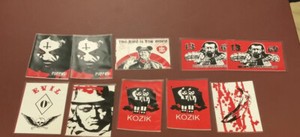 Frank Kozik Silkscreen Art Hustle Cards Series 2 Honor Lot Of 10 Obey Print