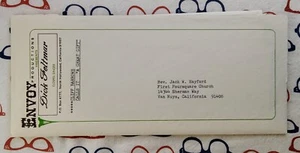 Carta promocional Dick Feltmar Gospel Singer EnvoyProductions 1973 Hollywood CA - Imagen 1 de 8