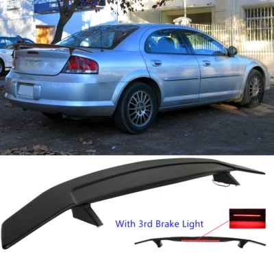 For Chrysler Sebring Coupe Sedan 52" Rear Trunk Spoiler Wing w/LED Brake Light Foto 1 de 4