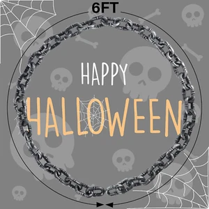 2 Pcs 6 FT Halloween Props Fake Chains Plastic Chain Links Creepy Costumes Decor - Picture 1 of 7