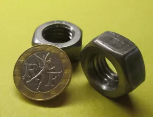 Dado esagonale metrico classe 8 in acciaio, RH M14 x 2 mm x 22 mm L, altezza 11 mm - 50 pezzi - Foto 1 di 10