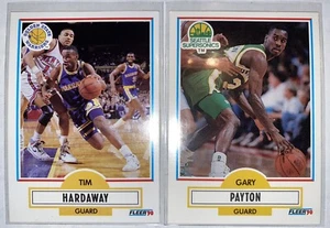 1990-91 Fleer Tim Hardaway Rc & Fleer Update Gary Payton Rc Lot H.O.F 🔥🔥🔥🔥🔥 - Picture 1 of 1