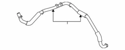 Подлинный выпускной шланг бака радиатора GM 2009-2011 Chevrolet Aveo 5 95990102 - Изображение 1 из 2