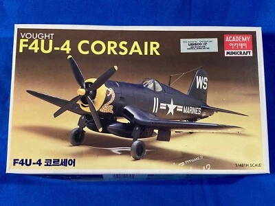 Academy Minicraft #FA047,  1/48 Vought F4U-4 Corsair WWII American Naval Fighter - Image 1 of 4