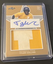 2020 Leaf Perfect Game National Showcase Rookie #11/12 Tyler Collins Patch Auto