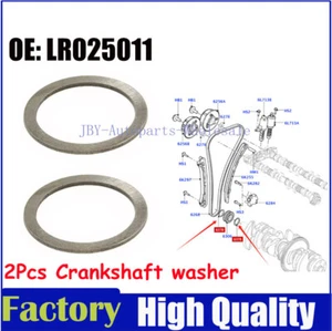 2Pcs Crankshaft Washer for LAND ROVER LR2 RANGE ROVER EVOQUE SPORT LR025011 - Picture 1 of 2