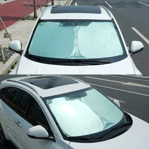 For Tesla Foldable SUV Car Windshield Sun Visor Shade Cover Heat Window UV Block - Picture 1 of 11