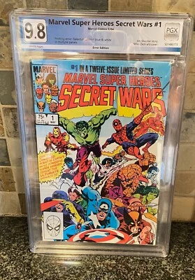 *HOT* MARVEL SUPER HEROES SECRET WARS #1 ~Blue Galactus Error Variant ~ PGX 9.8 - Image 1 of 4