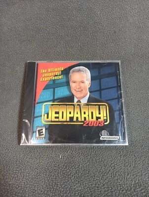 Jeopardy 2003 PC CD Rom Computer Video Game Brain Trivia NEW FACTORY SEALED  - Image 1 of 4