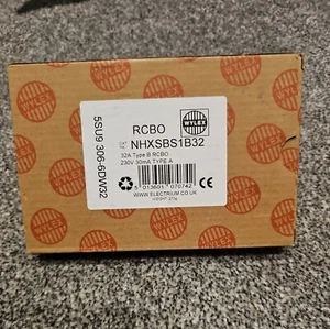 Wylex RCBO 32 Amp 30mA Type B 32A NHXSBS Range B32 NHXSBS1B32 NEW - Picture 1 of 1