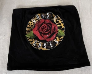 Top tubo negro Guns N Roses con estampado de rosas y leopardo - Imagen 1 de 3