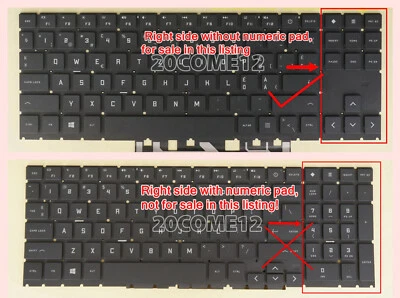 New for HP OMEN Gaming 16-N 16-N0000 Series Keyboard RGB Backlit Swiss Tastatur - Imagem 1 de 3