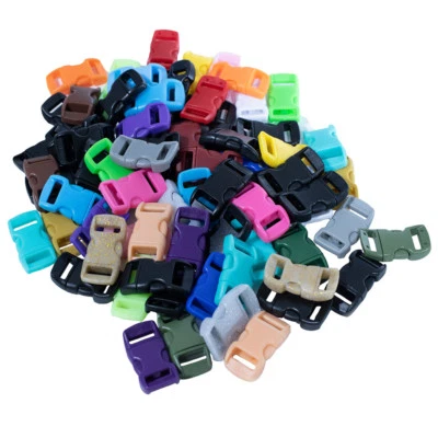 Hebillas de 3/8 pulgadas de Craft County, amplia variedad de colores mezclados, varios tamaños de paquete Foto 1 de 3