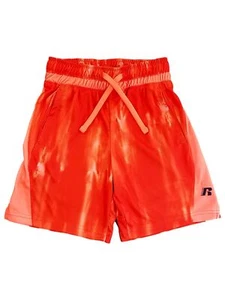 Russell Boys Orange Athletic Basketball Shorts With Drawstring - Picture 1 of 1