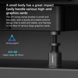50-120mm Graphics Card Holder Video Card Holder Vertical Bracket Aluminum Alloy - Picture 1 of 18