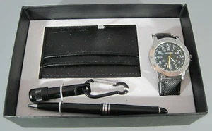 Calvin Hill Gift Set Wallet, Key Chain Flash Light, Pen and Watch - Picture 1 of 4