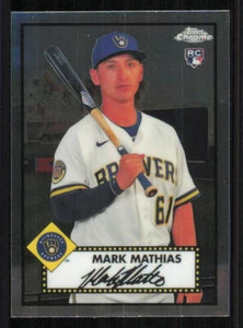 2021 Topps Chrome Platinum Anniversary #137 Mark Mathias RC - Picture 1 of 2