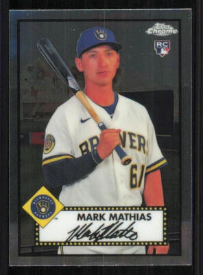 2021 Topps Chrome Platinum Anniversary #137 Mark Mathias RC - Image 1 of 2