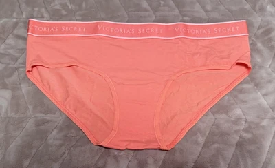 Victoria's Secret Coral Sólido Hiphugger/Hipster Panty ~ GRANDE ~ ¡NUEVO CON ETIQUETAS! Foto 1 de 4