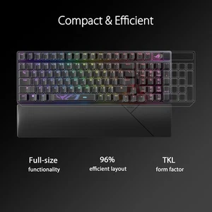 ASUS ROG Strix Scope II 96 Wireless Gaming Keyboard, Tri-Mode Connection - Picture 1 of 7