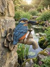 Kingfisher Garden Tap Ornament Resin Bird Wall Decor Outdoor Hanging Ornament