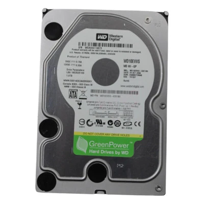 Western Digital WD10EVVS AV-GP 1TB 5.4K RPM 3Gbps 3.5" SATA Hard Drive - Image 1 of 3