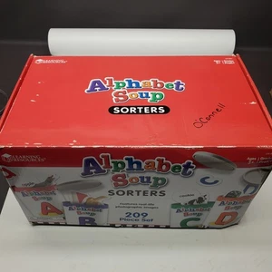 Learning Resources Alphabet Soup Sorters 209 Piece Set Preschool Homeschool - Picture 1 of 6