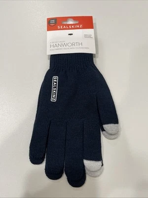 Sealskinz Hanworth Solo Merino Glove Navy OS - Image 1 of 3