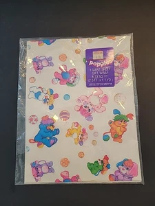 Vintage American Greetings Popples Geschenkpapier Geschenkpapier ein Blatt weiß versiegelt  - Bild 1 von 8