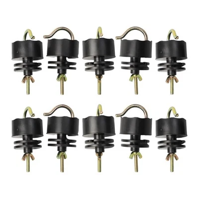 10pcs Isolateurs de clôture électrique outil de clôture agricole Léger - Photo 1/4