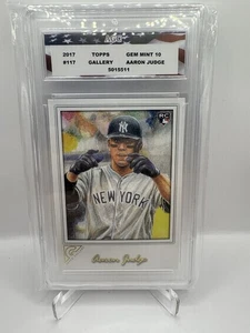 Aaron Judge Topps Gallery Rookie RC 2017 #117 AGC 10 gemas como nuevo Yankees - Imagen 1 de 2
