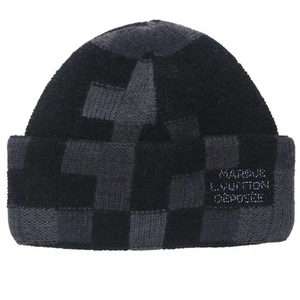 Louis Vuitton Damoflage Beanie Strickmütze Schwarz Pharrell Williams M5029A - Bild 1 von 7