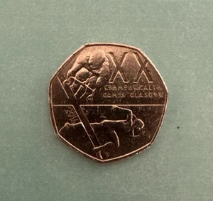 50-p-Münze 2014 - XX Commonwealth Games - Glasgow - Bild 1 von 2