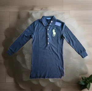 Polo Ralph Lauren neu mit Etikett Damen marineblau & grün Ponny Kragen Langarm XS UVP $ 98 - Bild 1 von 15