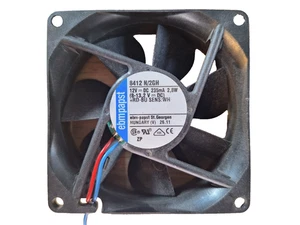 Papst 8412 N/2GH Axial Box Fan 12 Vdc 80 x 80 x 25mm 46.5cfm - Picture 1 of 4