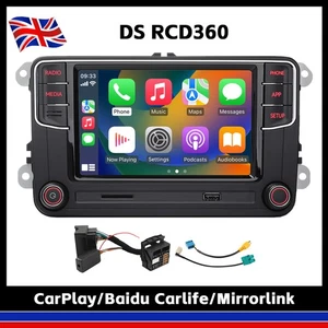 Car Radio Stereo DS RCD360 187B Carplay Bluetooth touch screen For After 2010 VW - Picture 1 of 10