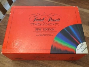 TRIVIAL PURSUIT RPM EDITION 1986 COMPLETE 3000 MUSIC QUESTIONS VOL 1 ADD ON SET - Picture 1 of 6