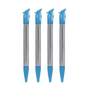 for Nintendo NEW 2DS XL - 4x Blue Metal Retractable Extendable Stylus Pens FPC - Picture 1 of 6