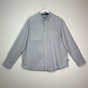 SCOTTeVEST Adventurer Travel Shirt Mens SZ XL Gray Long Sleeve Multi Pocket - Picture 1 of 18