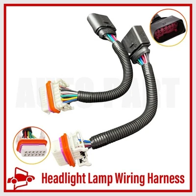 2x adaptadores de arnés de cableado de faros 7L6971071A para Volkswagen Touareg 2004-06 Foto 1 de 4