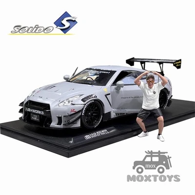 Solido 1:18 (R35) W/ LIBERTY WALK BODY KIT TYPE 2.0 GREY 2024 Diecast Model Car - Image 1 of 4