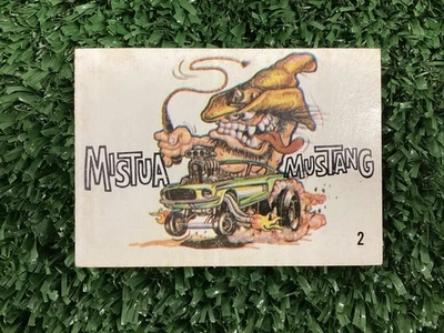 1969 Donruss Odd Rods #2 Mistua Mustang Sticker Card Free Shipping! - Image 1 of 2