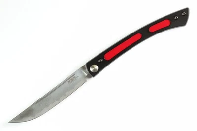 Cuchillo para carne plegable personal Mcusta Seki Japón MC-221D ejecutivo rojo Damasco Foto 1 de 4
