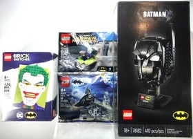 LEGO DC Super Heroes:40428 The Joker, 30303 Bumper Car, 30653 Batman 1992, 76182