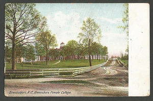 Vintage Postcard - Queensboro, NC - Female College 1908 - Divided Back - Picture 1 of 2