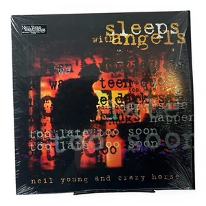 Neil Young Sleeps With Angels 2LP 1994 1st US Press NM In Shrink! W/Promo Insert - Picture 1 of 16