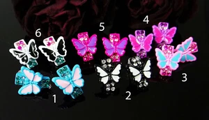 Pendientes de mariposa mariposa pendientes pendientes elección de color pendientes - Imagen 1 de 7